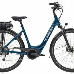 VTC électrique TREK Verve+ 1 Lowstep Dark Aquatic 400Wh