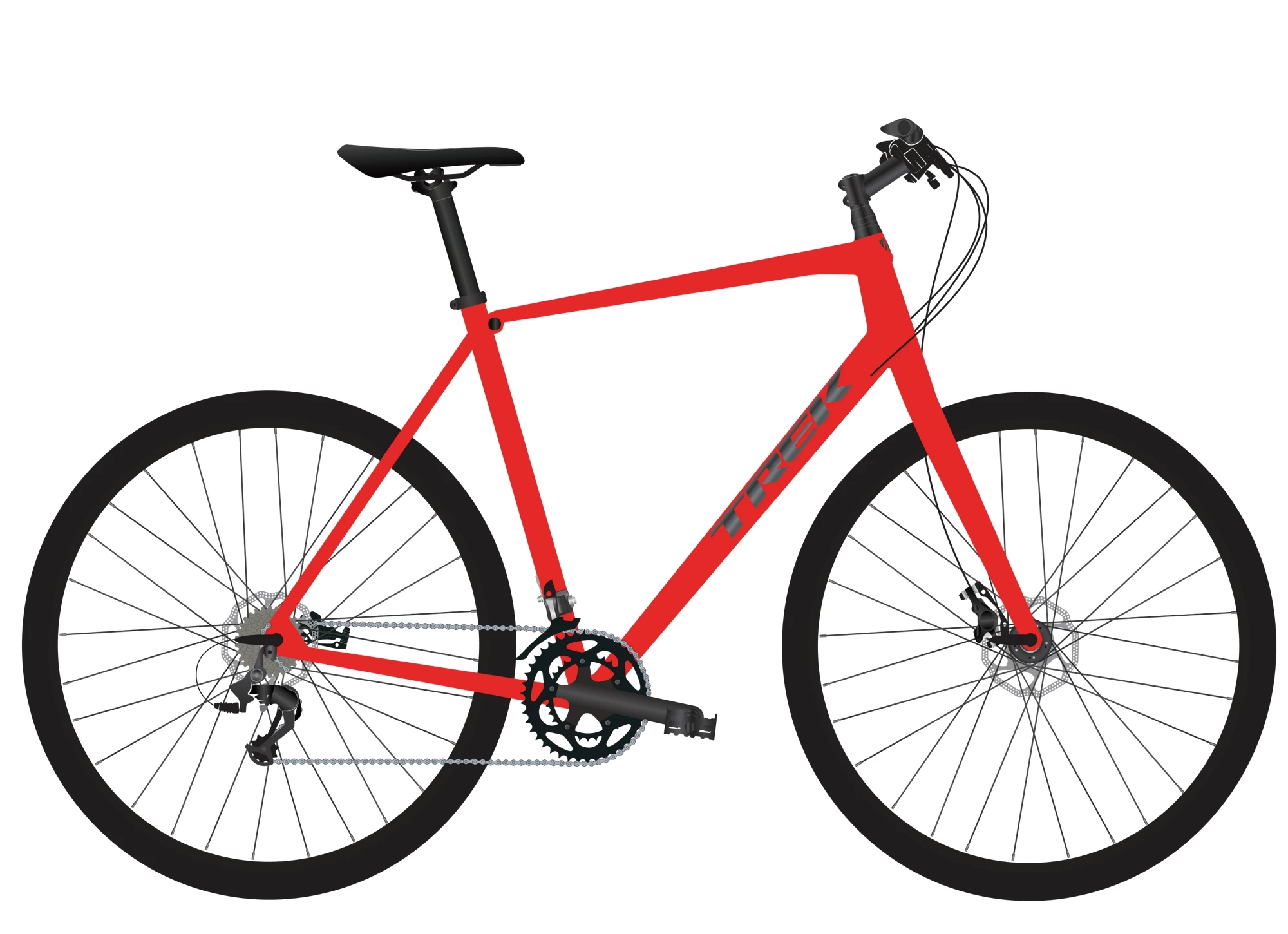 VTC TREK FX 2 Disc Equipped Satin Viper Red 3 VTC TREK FX 2 Disc Equipped Satin Viper Red