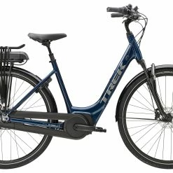 VTC électrique TREK District+ 2 Lowstep Mulsanne Blue 300wh