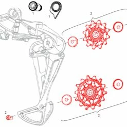 Galet De Dérailleur Arrière SRAM NX Eagle 12v